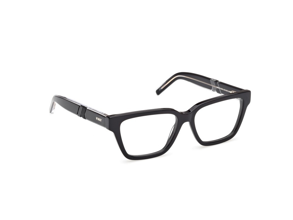 Occhiali da vista K-Way KW5020 (001) colore nero lucido / nero/cristallo forma farfalla 