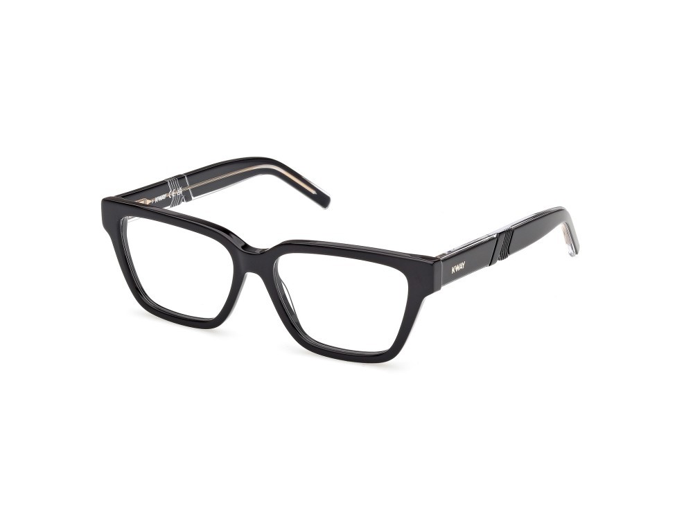 Occhiali da vista K-Way KW5020 (001) colore nero lucido / nero/cristallo forma farfalla 