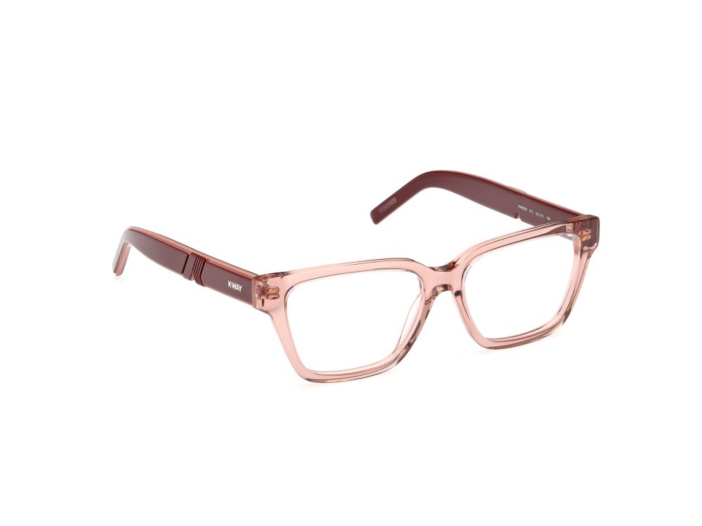 Eyeglasses K-Way KW5020 (072) color  rosa chiaro lucido - bordeaux/monocolore shape butterfly 