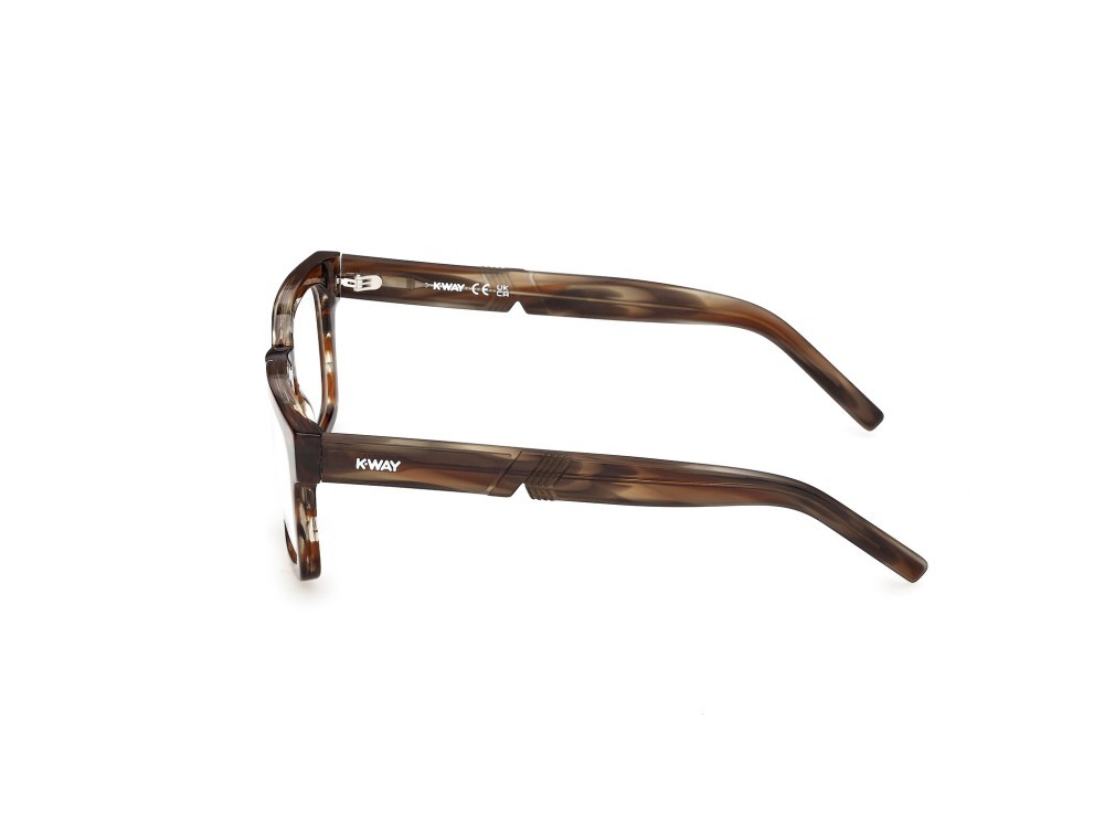 Eyeglasses K-Way KW5021 (050) color marrone chiaro/striato shape rectangle 
