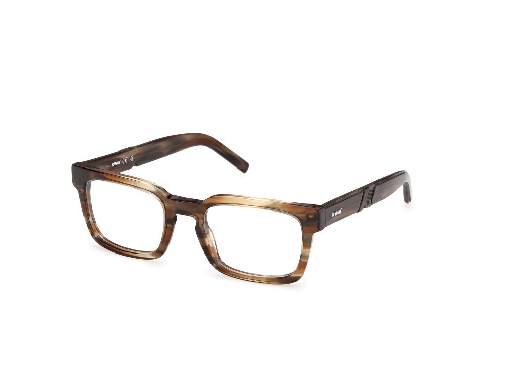 Eyeglasses K-Way KW5021 (050) color marrone chiaro/striato shape rectangle 