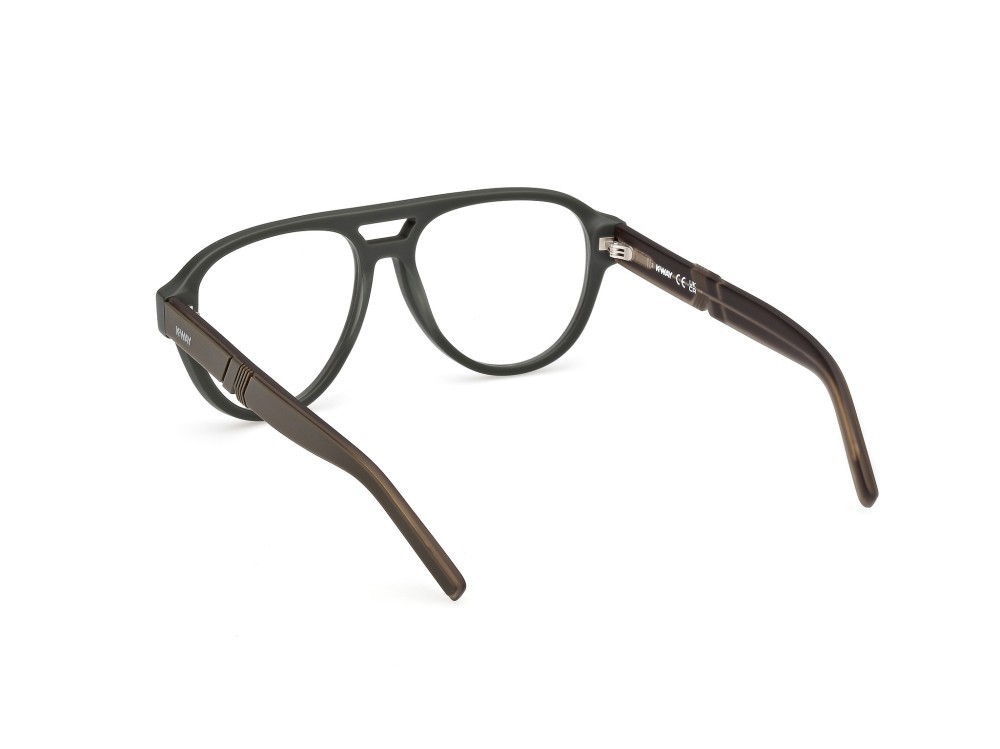 Eyeglasses K-Way KW5022 (097) color verde scuro opaco shape aviator 