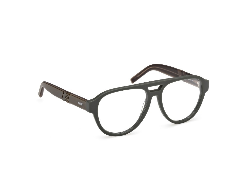 Eyeglasses K-Way KW5022 (097) color verde scuro opaco shape aviator 