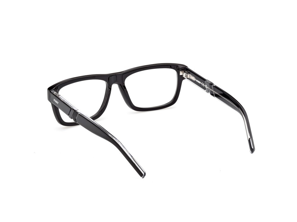 Occhiali da vista K-Way KW5023 (001) colore nero lucido - nero/cristallo forma rettangolare 