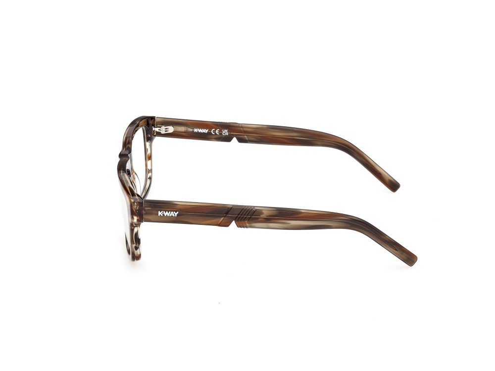Eyeglasses K-Way KW5023 (050) color marrone chiaro/striato shape rectangle 