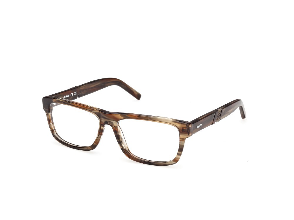 Eyeglasses K-Way KW5023 (050) color marrone chiaro/striato shape rectangle 