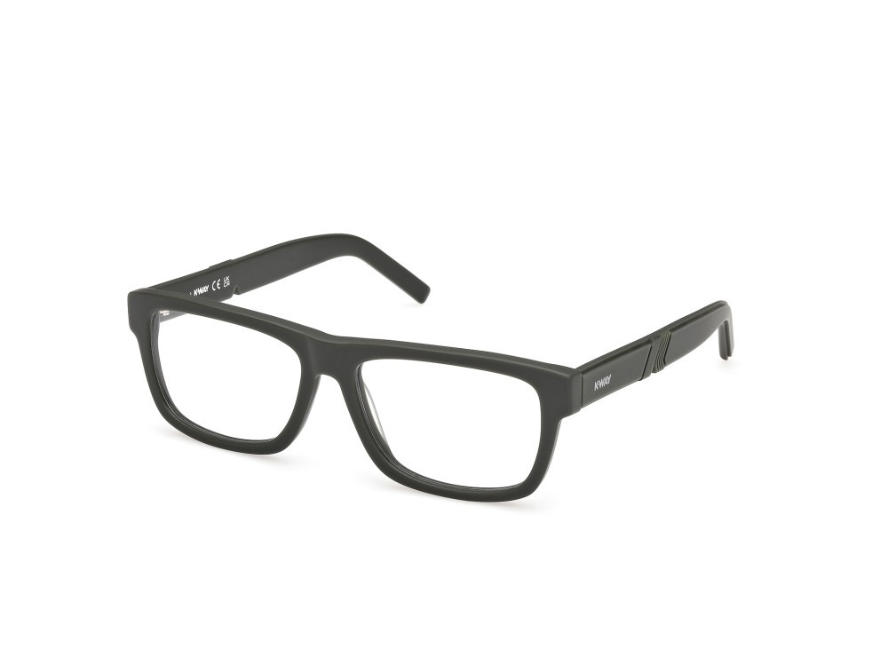 Occhiali da vista K-Way KW5023 (097) colore verde scuro opaco forma rettangolare 