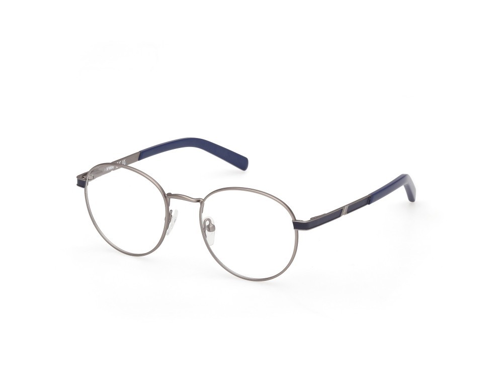 Eyeglasses K-Way KW5026 (015) color rutenio chiaro opaco - blu opaco shape round 