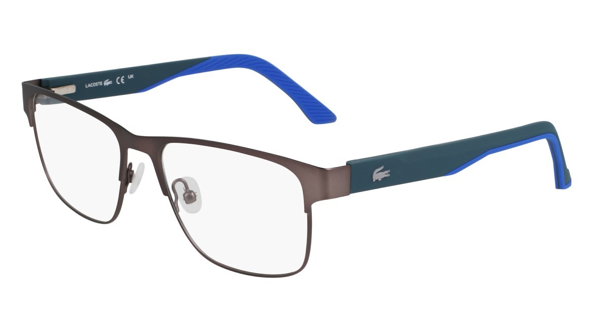 Eyeglasses Lacoste L2291 N (038) color dark grey shape rectangle 