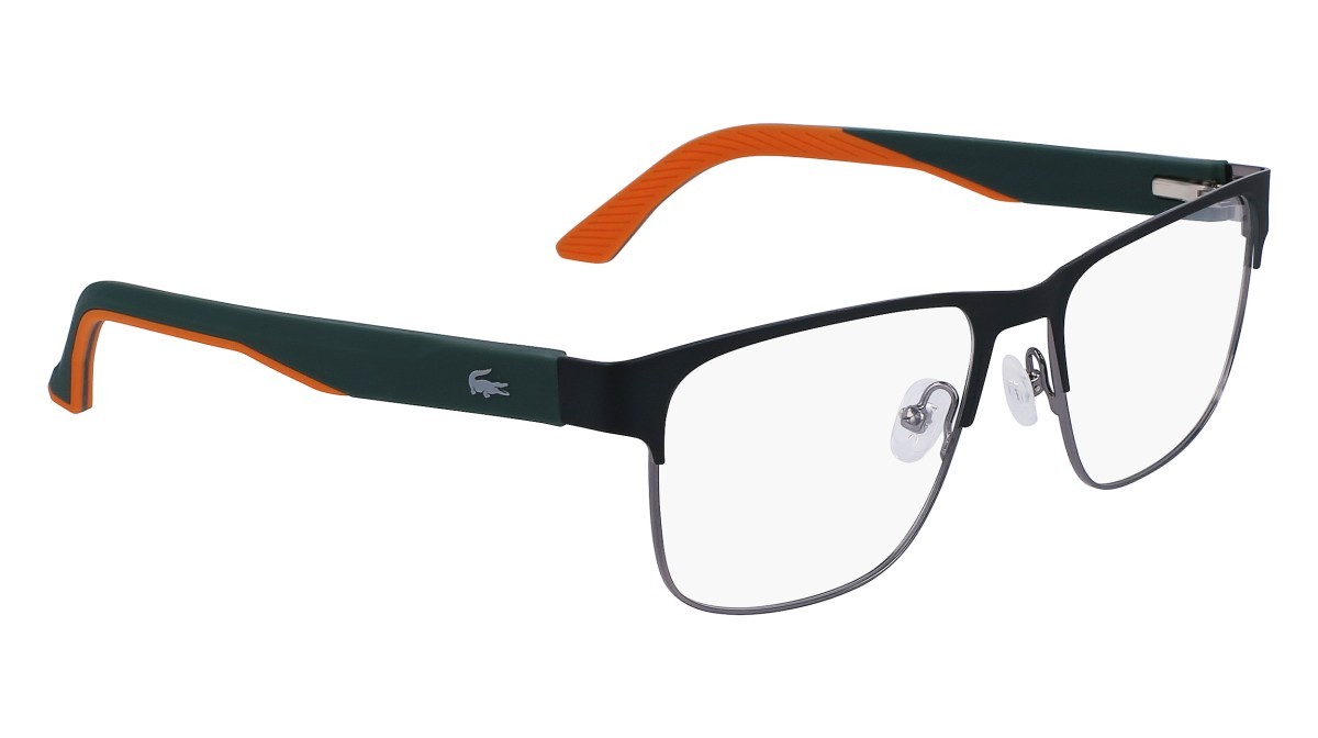 Eyeglasses Lacoste L2291 N (318) color dark green shape rectangle 