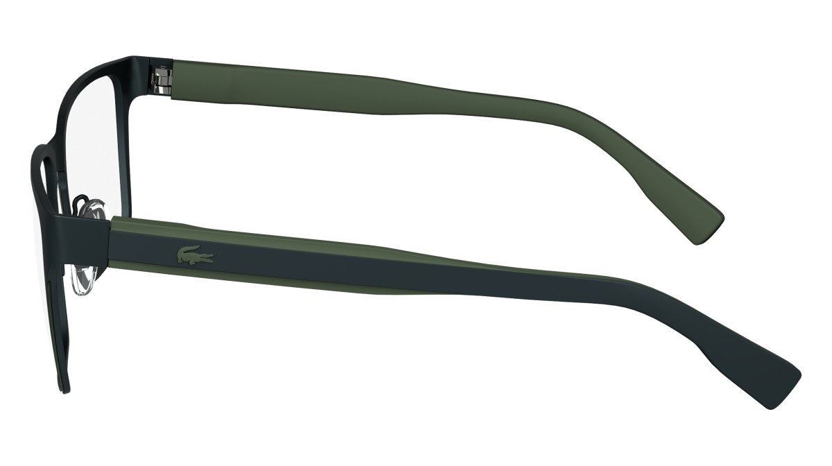 Brillen Lacoste L2293 (301) farbe matte green form rechteckig 