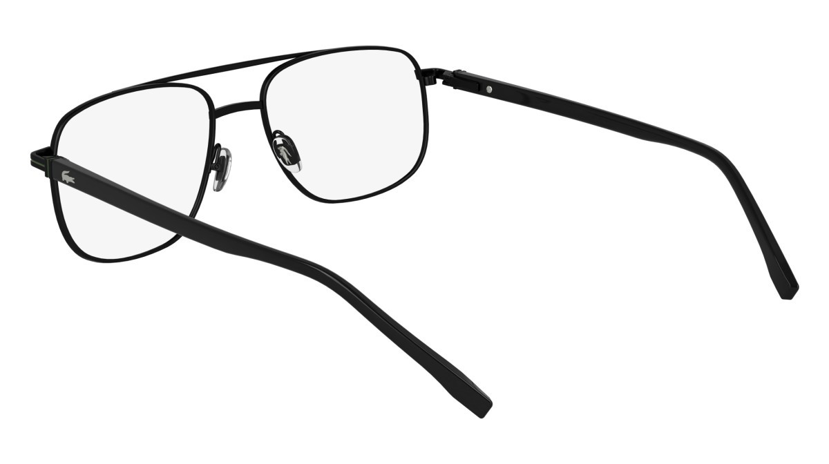 Eyeglasses Lacoste L2302 (002) color matte black shape rectangle lenses colore 1