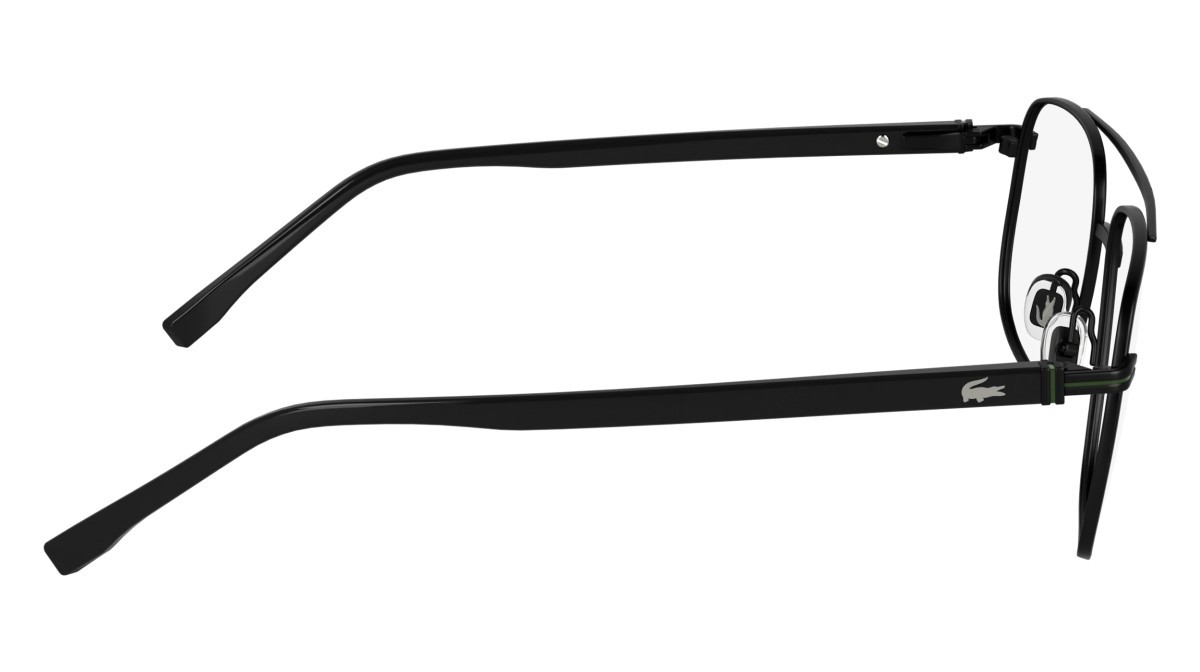 Eyeglasses Lacoste L2302 (002) color matte black shape rectangle lenses colore 1