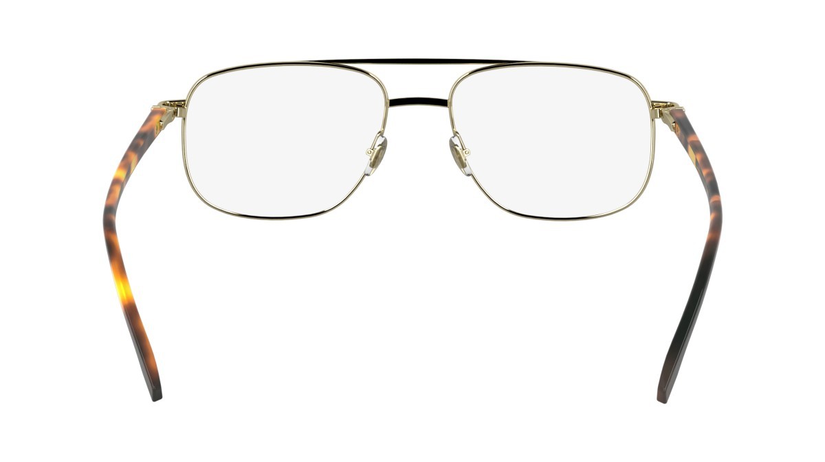 Eyeglasses Lacoste L2302 (714) color gold shape rectangle lenses colore 2