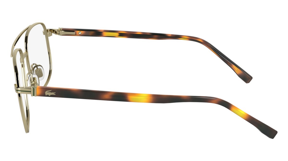 Eyeglasses Lacoste L2302 N (714) color gold shape rectangle 