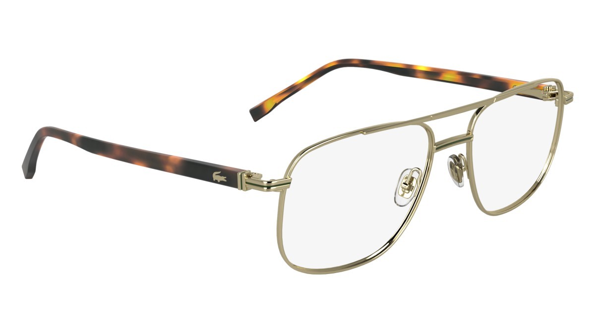 Eyeglasses Lacoste L2302 N (714) color gold shape rectangle 