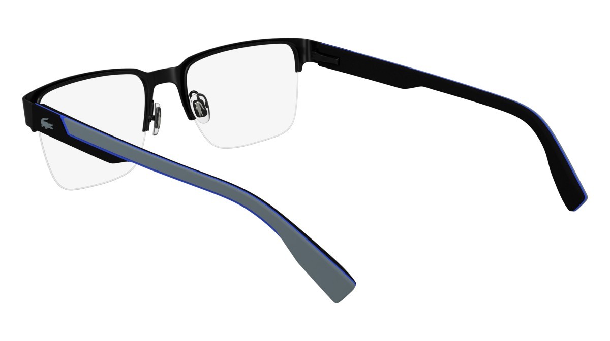 Eyeglasses Lacoste L2305 (001) color black shape rectangle lenses colore  4
