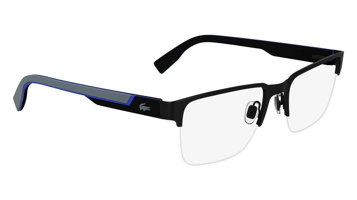 Eyeglasses Lacoste L2305 (001) color black shape rectangle lenses colore  4