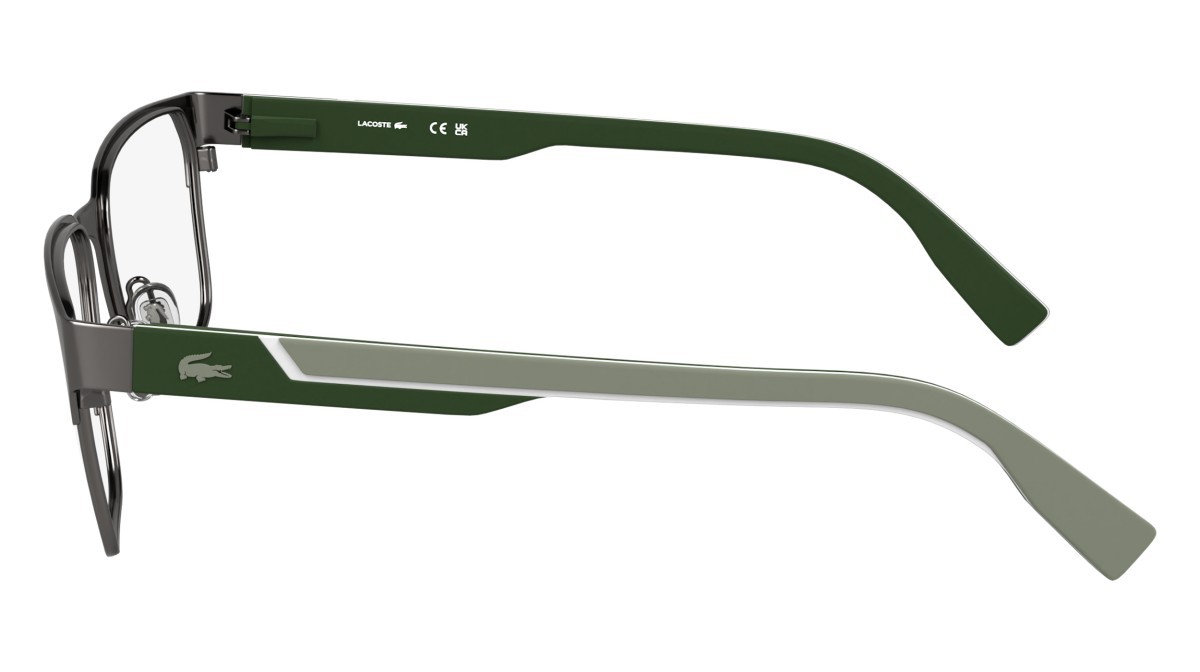 Eyeglasses Lacoste L2306 N (035) color matte dark gunmetal shape rectangle 