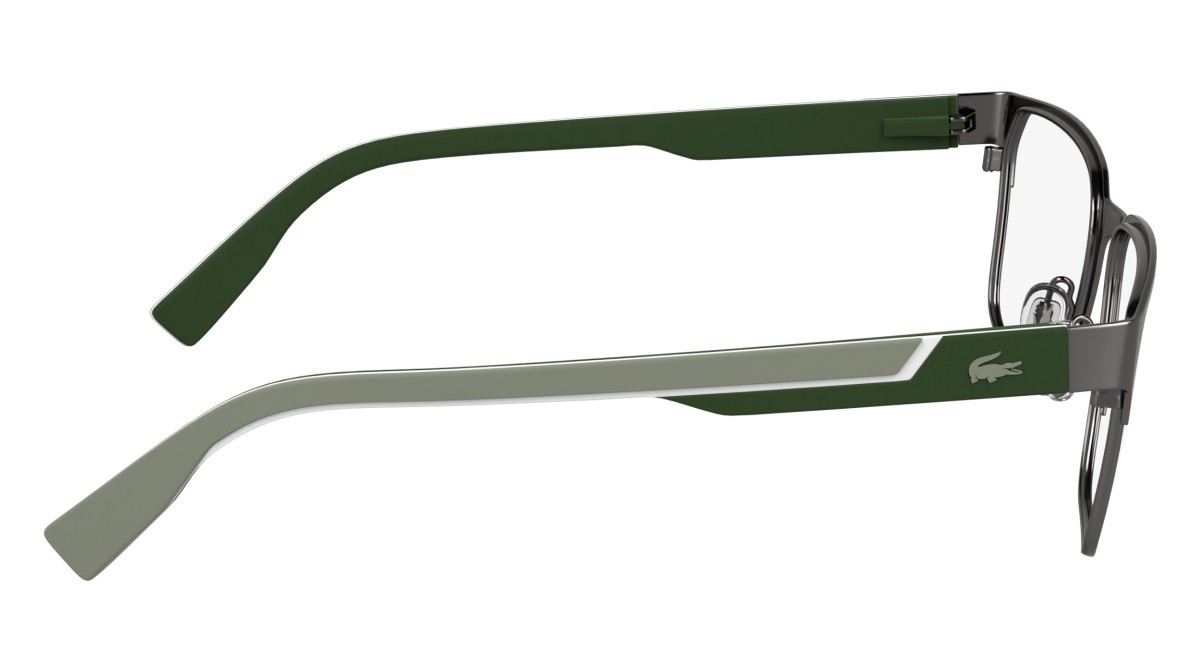 Eyeglasses Lacoste L2306 N (035) color matte dark gunmetal shape rectangle 