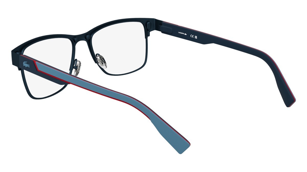 Eyeglasses Lacoste L2307MAG-SET N (424) color matte blue shape rectangle 