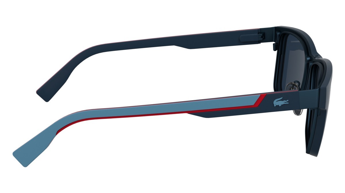 Eyeglasses Lacoste L2307MAG-SET N (424) color matte blue shape rectangle 