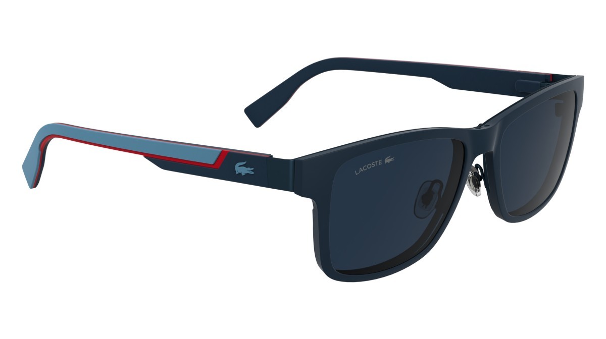 Eyeglasses Lacoste L2307MAG-SET N (424) color matte blue shape rectangle 
