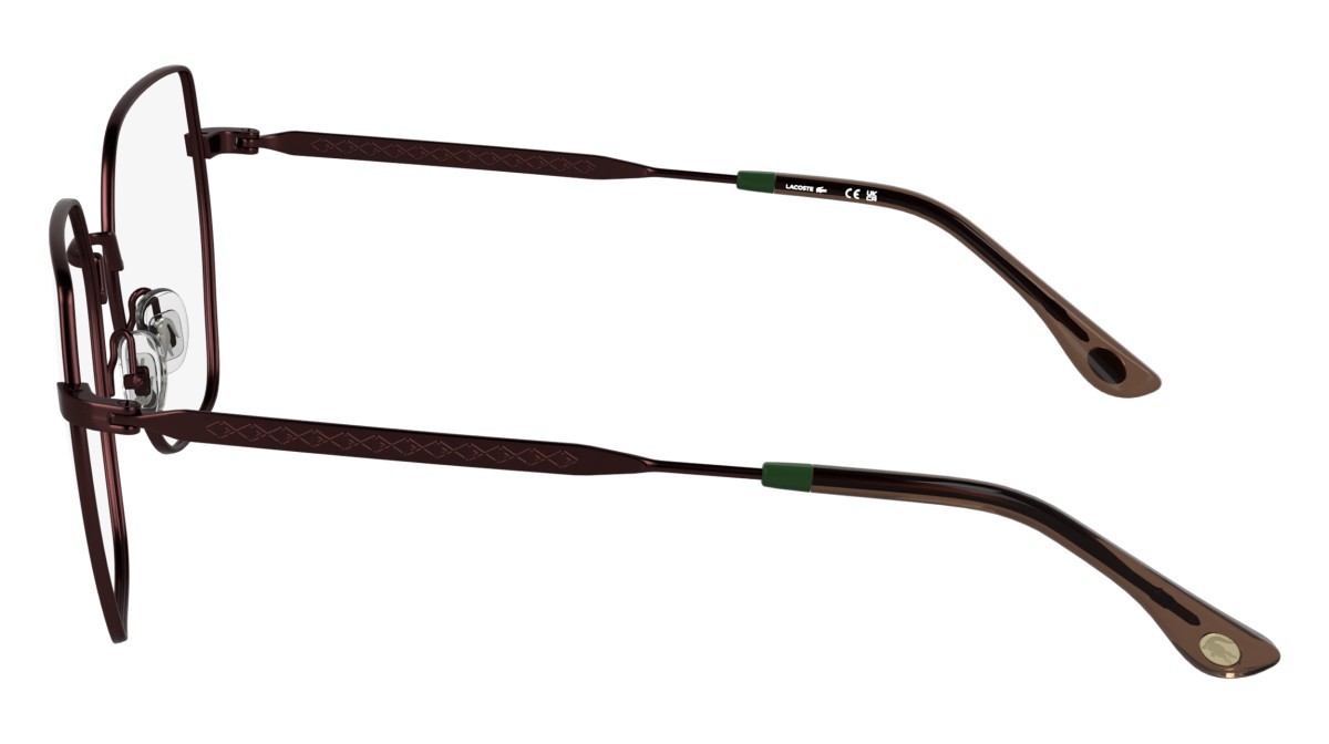 Occhiali da vista Lacoste L2309 (601) colore matte burgundy forma rettangolare lenti colore - 4