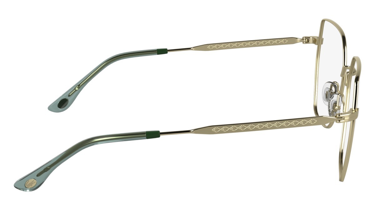 Eyeglasses Lacoste L2309 (713) color matte gold shape rectangular lenses colore - 2