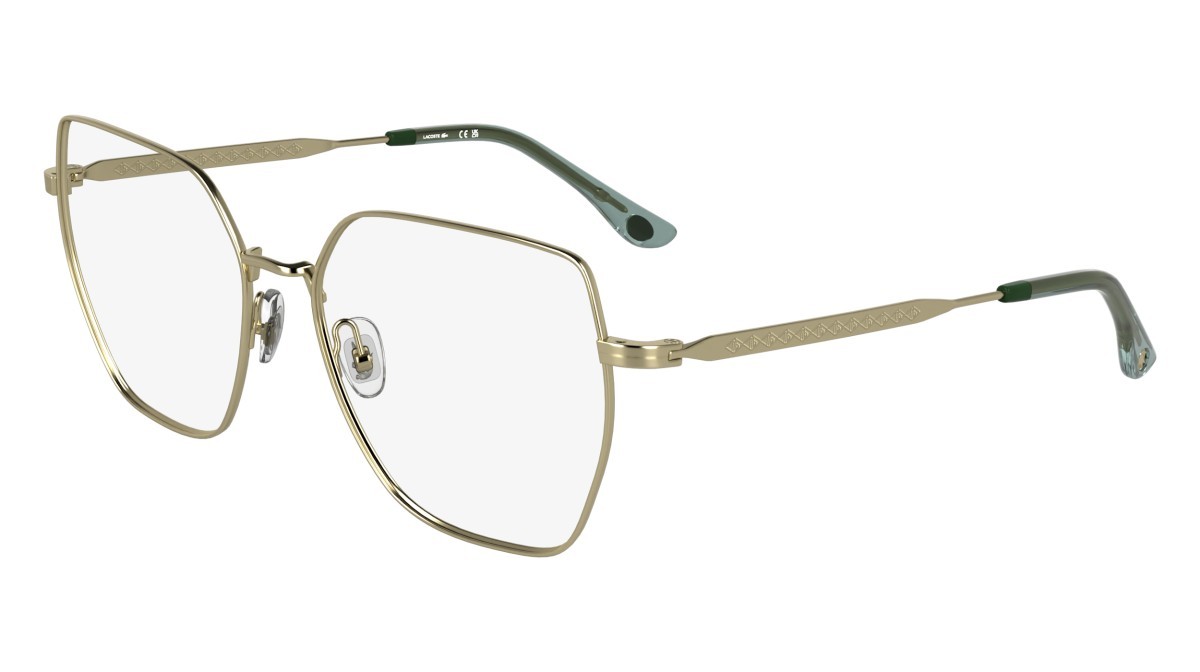 Eyeglasses Lacoste L2309 N (713) color matte gold shape rectangle 
