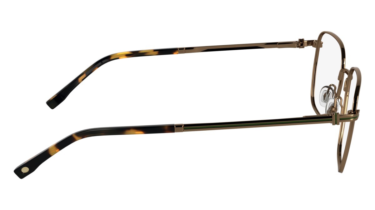 Eyeglasses Lacoste L2311 (750) color amber gold shape rectangle lenses colore - 3