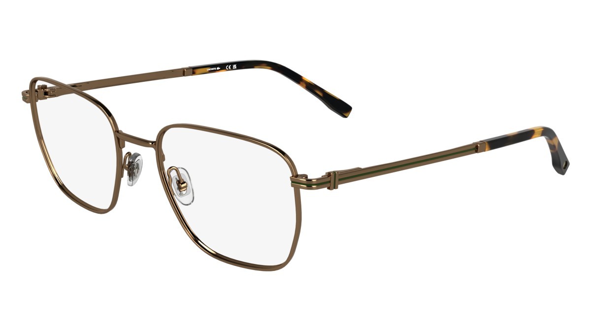 Eyeglasses Lacoste L2311 (750) color amber gold shape rectangle lenses colore - 3