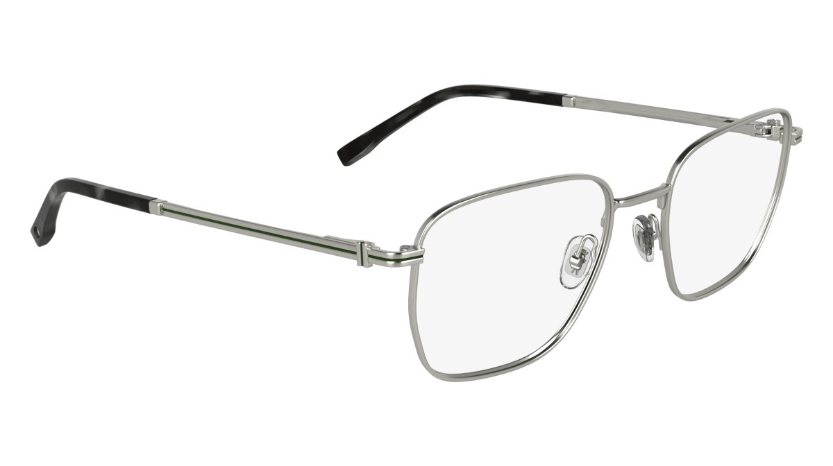 Eyeglasses Lacoste L2311 N (040) color matte silver shape rectangle 