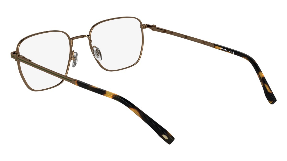 Eyeglasses Lacoste L2311 N (750) color amber gold shape rectangle 