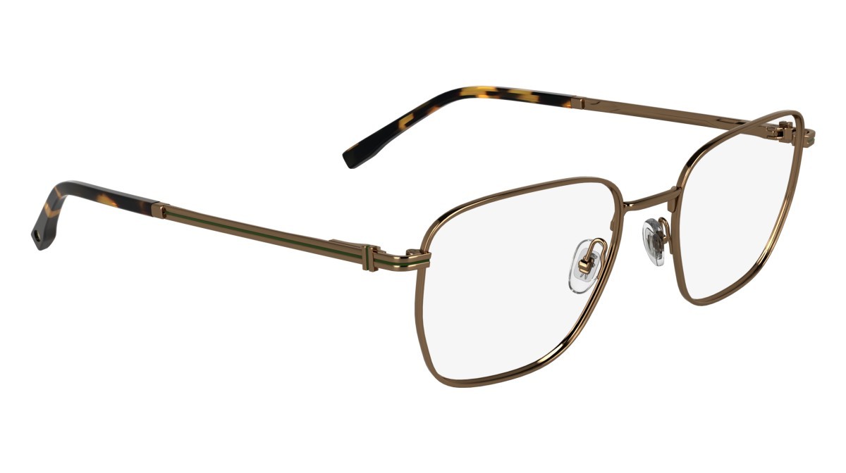 Eyeglasses Lacoste L2311 N (750) color amber gold shape rectangle 