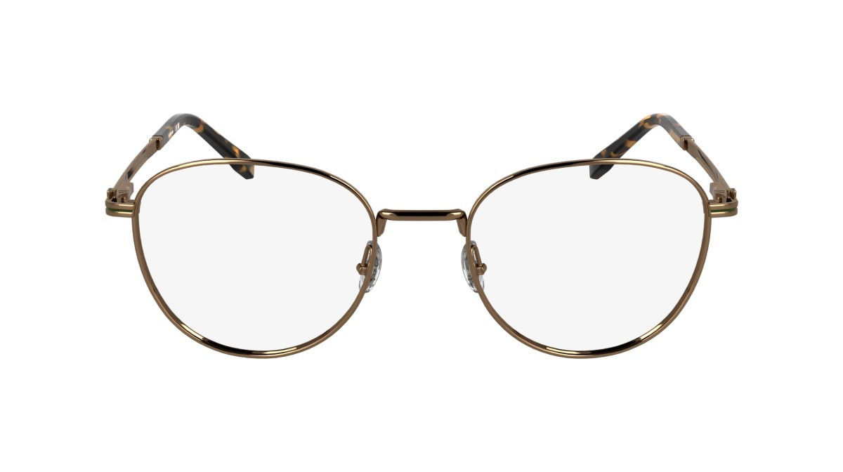 Brillen Lacoste L2312 (750) farbe amber gold form rechteckig gläser colore - 3