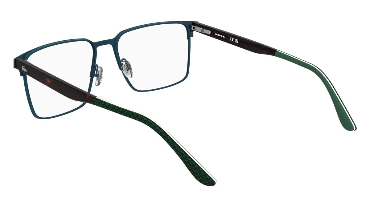 Occhiali da vista Lacoste L2314 (400) colore matte azure forma rettangolare lenti colore - 2