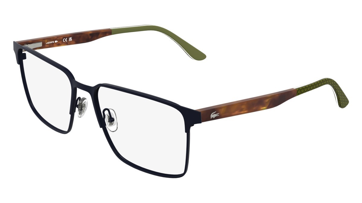 Eyeglasses Lacoste L2314 N (424) color matte blue shape rectangle 
