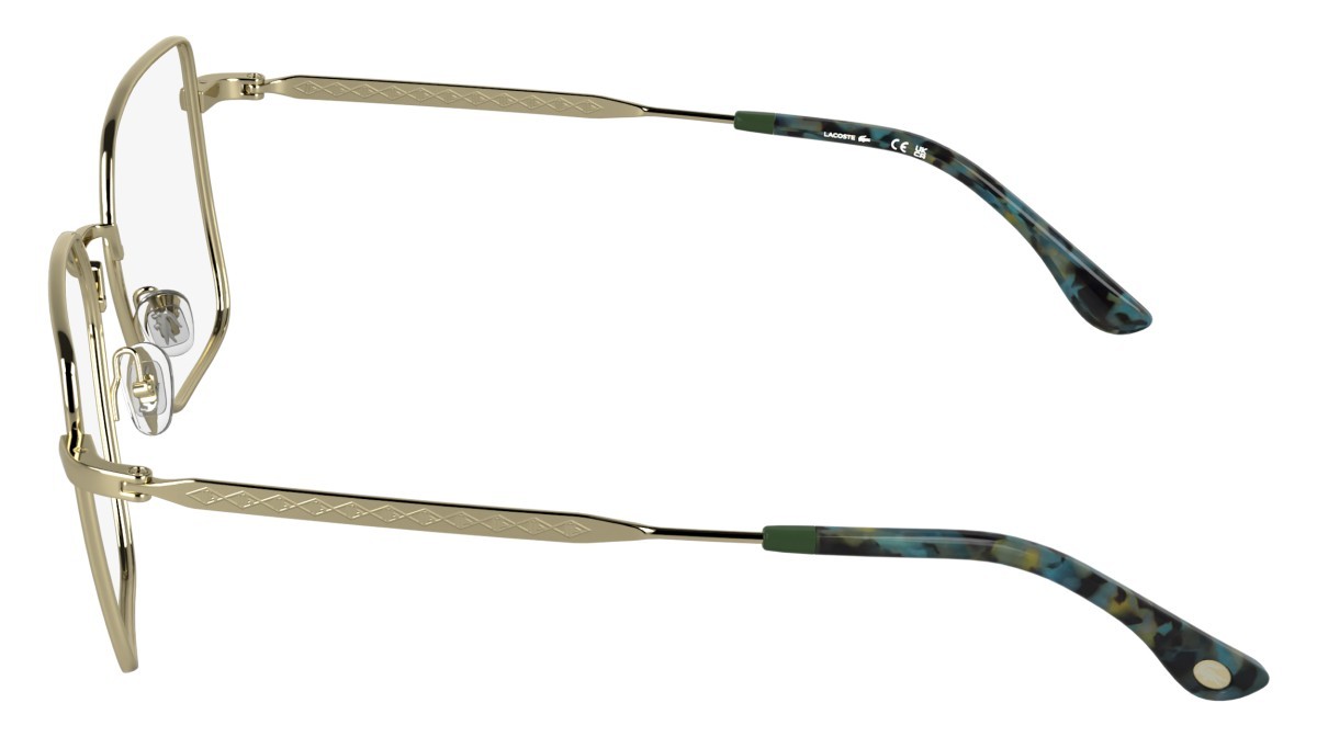 Eyeglasses Lacoste L2316 (714) color gold shape rectangle 