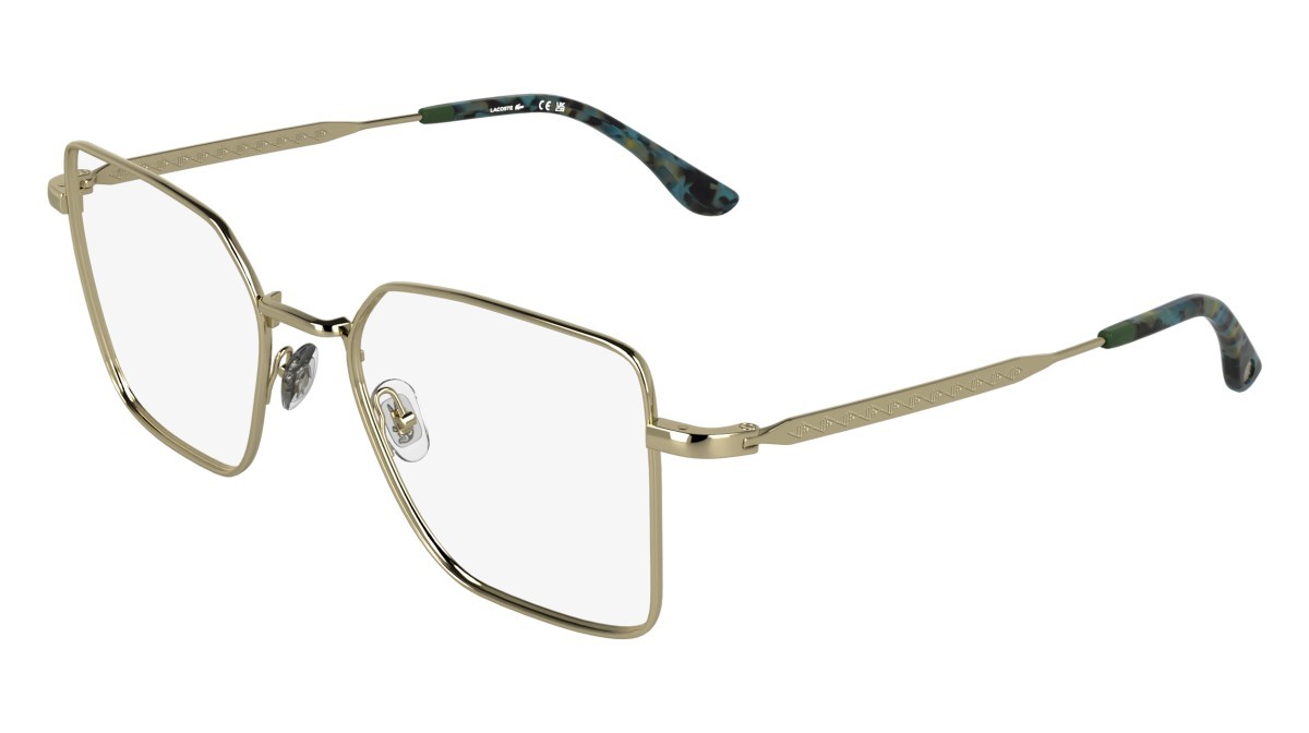 Eyeglasses Lacoste L2316 (714) color gold shape rectangle 