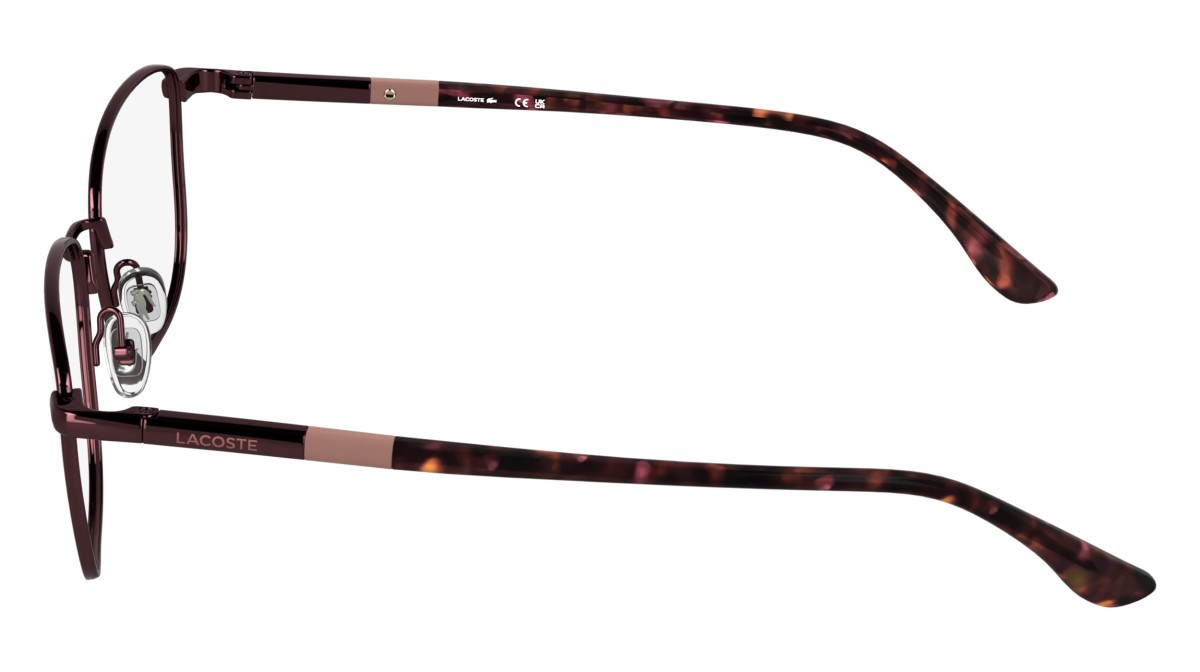 Eyeglasses Lacoste L2317 (601) color burgundy shape oval 