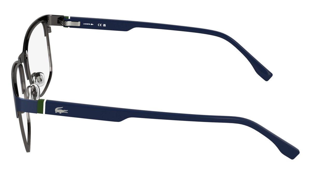 Eyeglasses Lacoste L2319 (410) color matte blue shape rectangle 