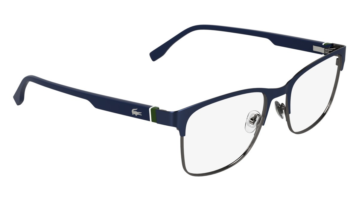 Eyeglasses Lacoste L2319 (410) color matte blue shape rectangle 