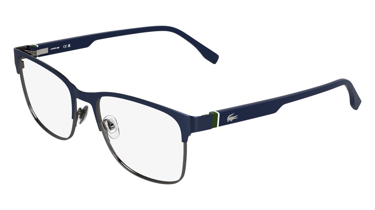 Eyeglasses Lacoste L2319 (410) color matte blue shape rectangle 