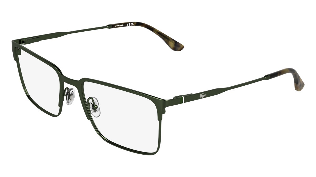 Eyeglasses Lacoste L2321 (301) color matte green shape rectangle 