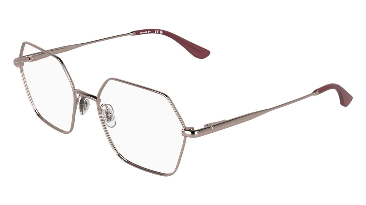 Eyeglasses Lacoste L2322 (662) color rose shape rectangle 