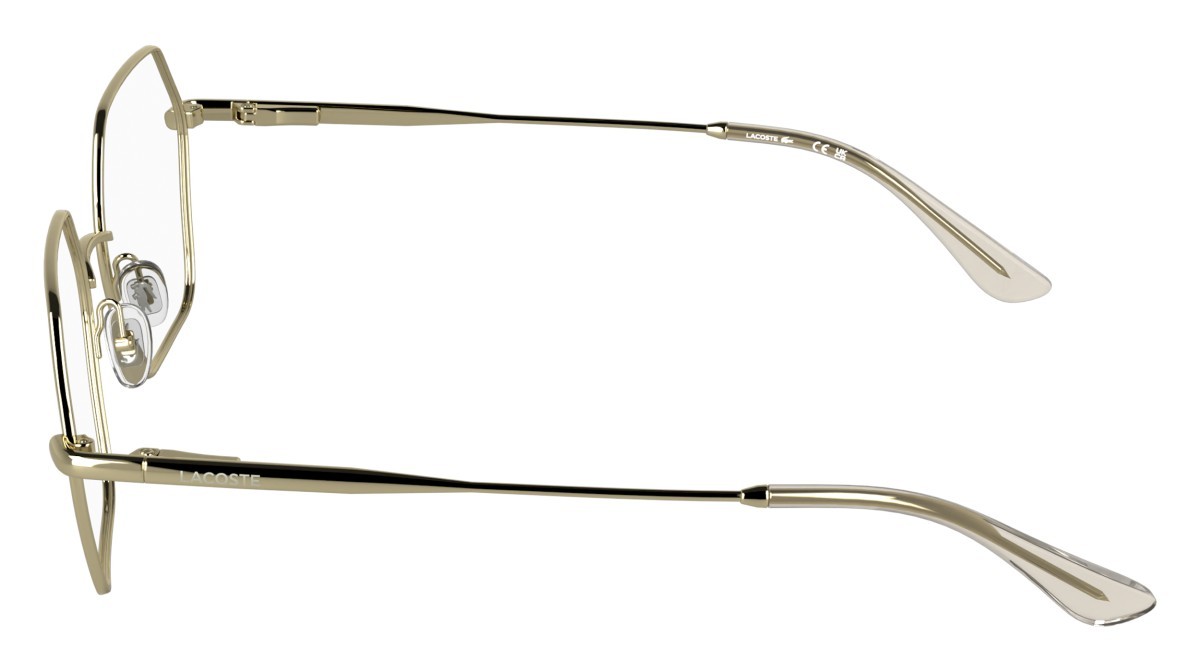 Eyeglasses Lacoste L2322 (714) color gold shape rectangle 