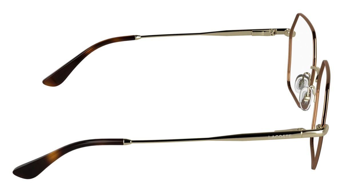 Eyeglasses Lacoste L2322 (756) color gold/havana shape rectangle 