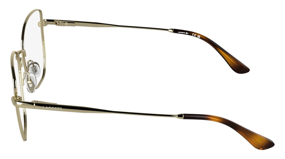 Eyeglasses Lacoste L2323 (714) color gold shape rectangle 