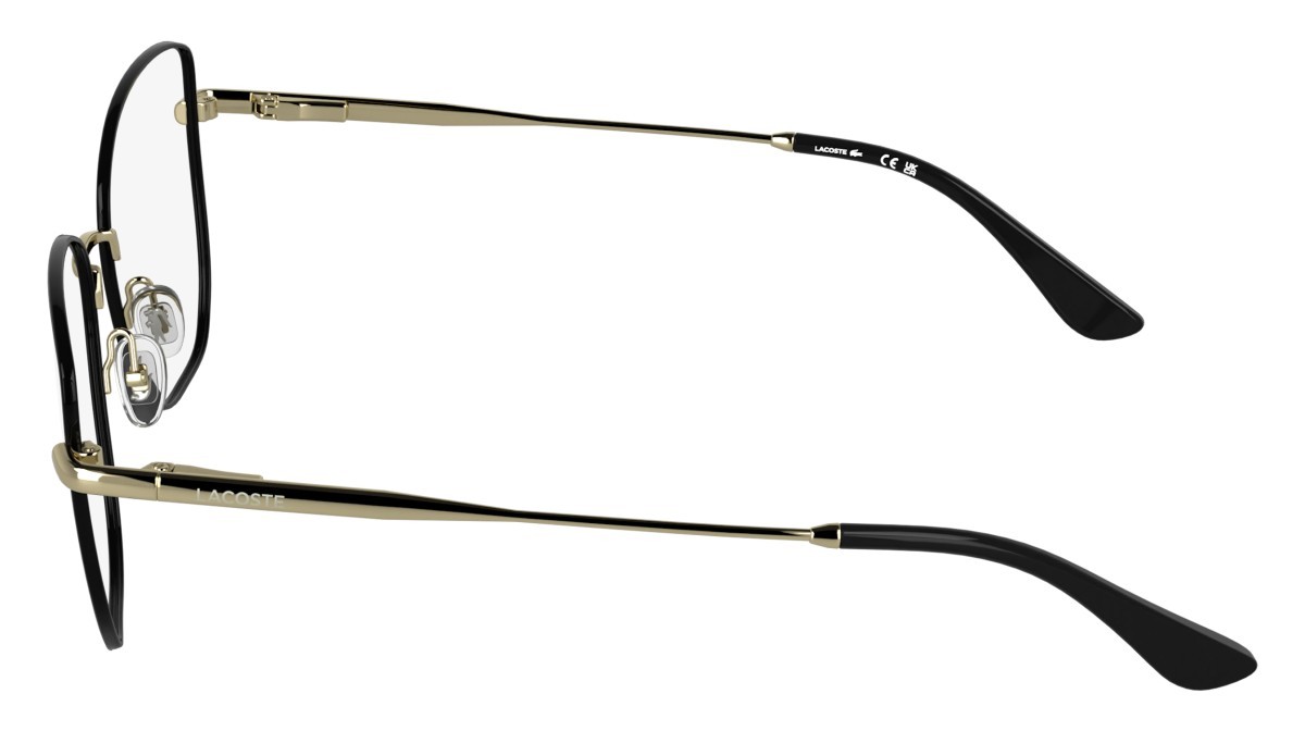 Eyeglasses Lacoste L2323 (757) color gold/black shape rectangle 